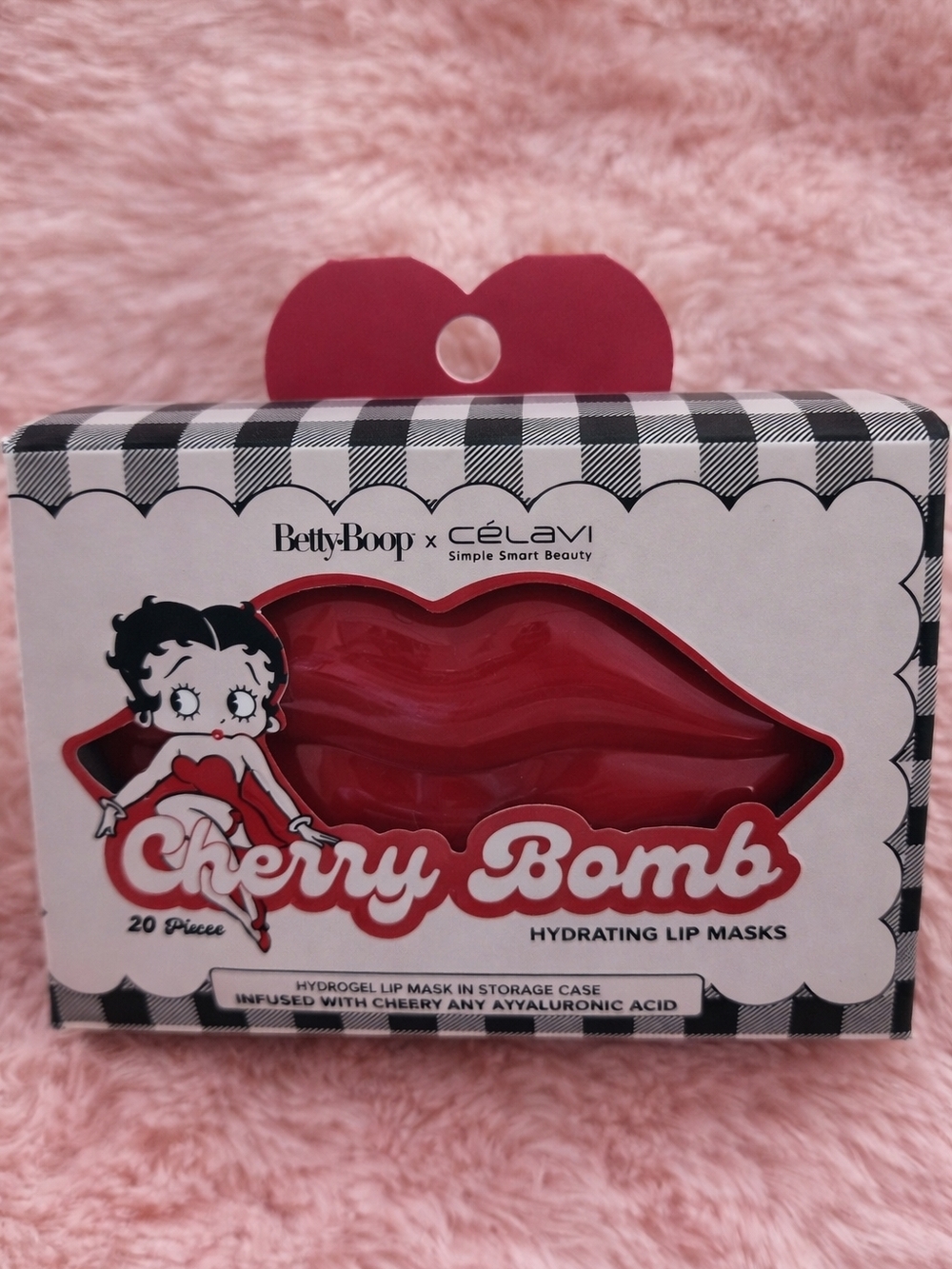 Betty Boop x Célavi Cherry Bomb Hydrating Lip Masks - Red
